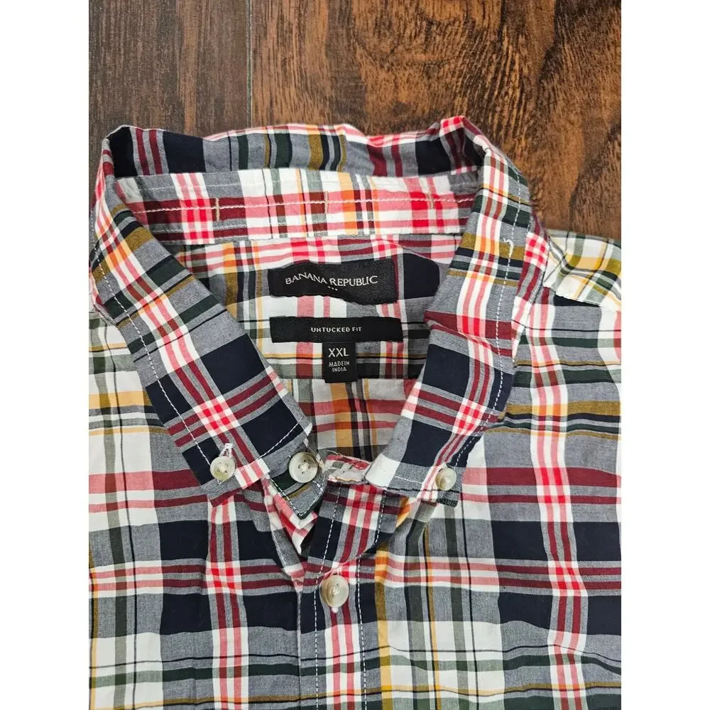 Banana Republic Untucked Fit Button Up Shirt XXL